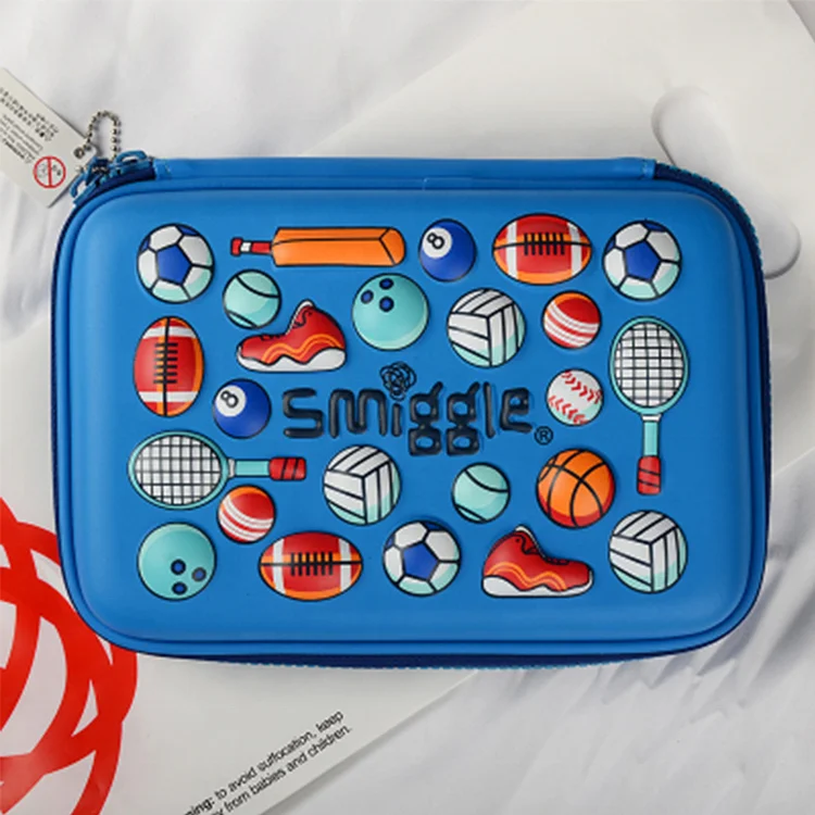  Модный персонализированный EVA Smiggle 2 боковой пенал оптом милые вместительные пеналы с принтом