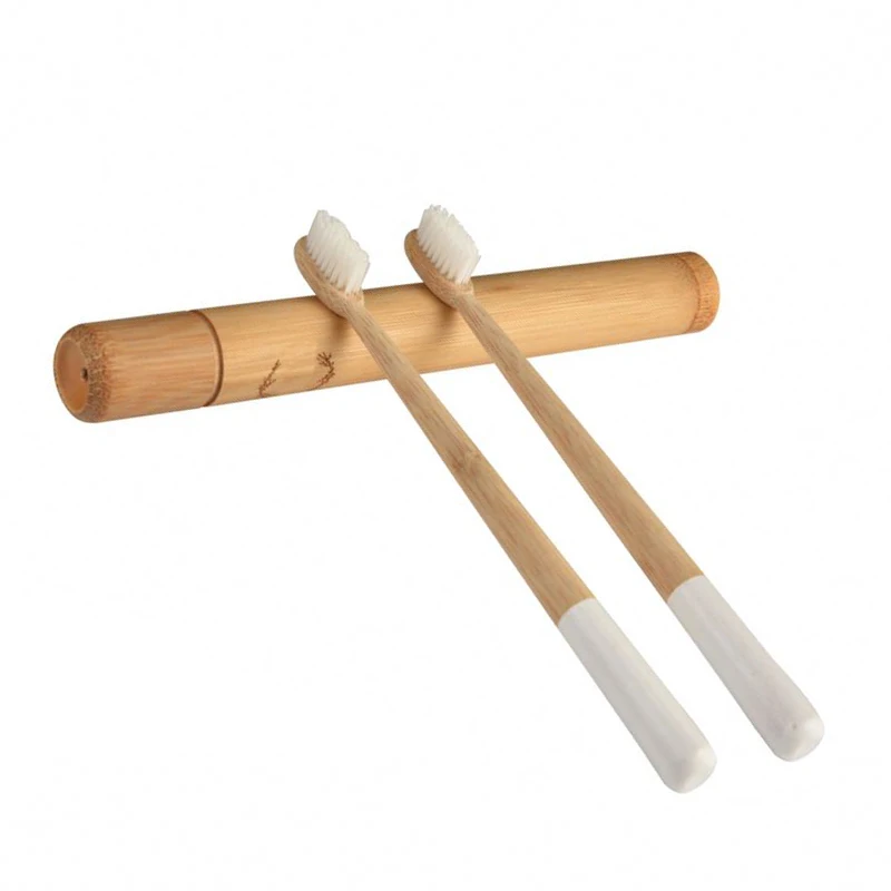 Custom Logo 10 Pcs Soft Bristles Eco Friendly Tooth Brush Reusable Biodegradable Hotel Bamboo Toothbrush