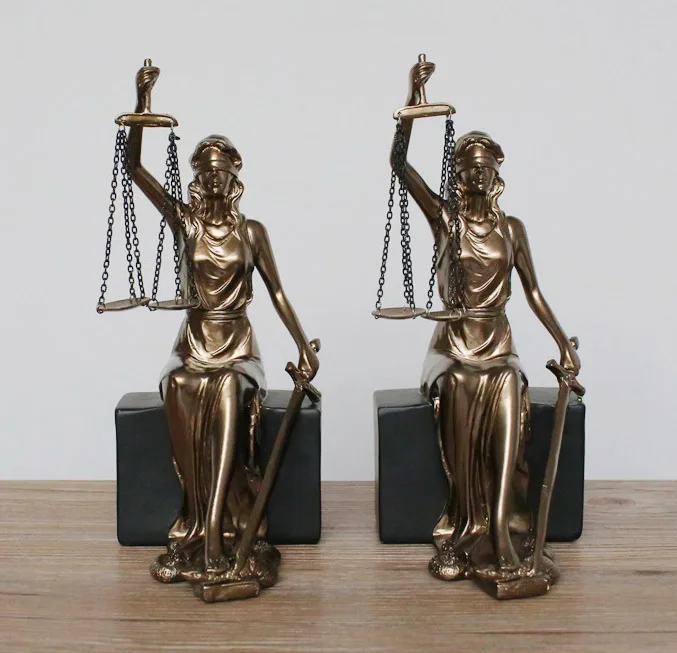 European creative goddess statue resin crafts bookend for home decoration