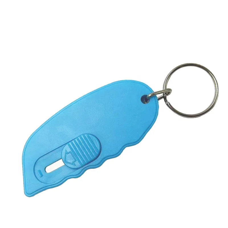 Custom Logo Plastic Colorful Retractable Safety Carton Box Cutter Knife