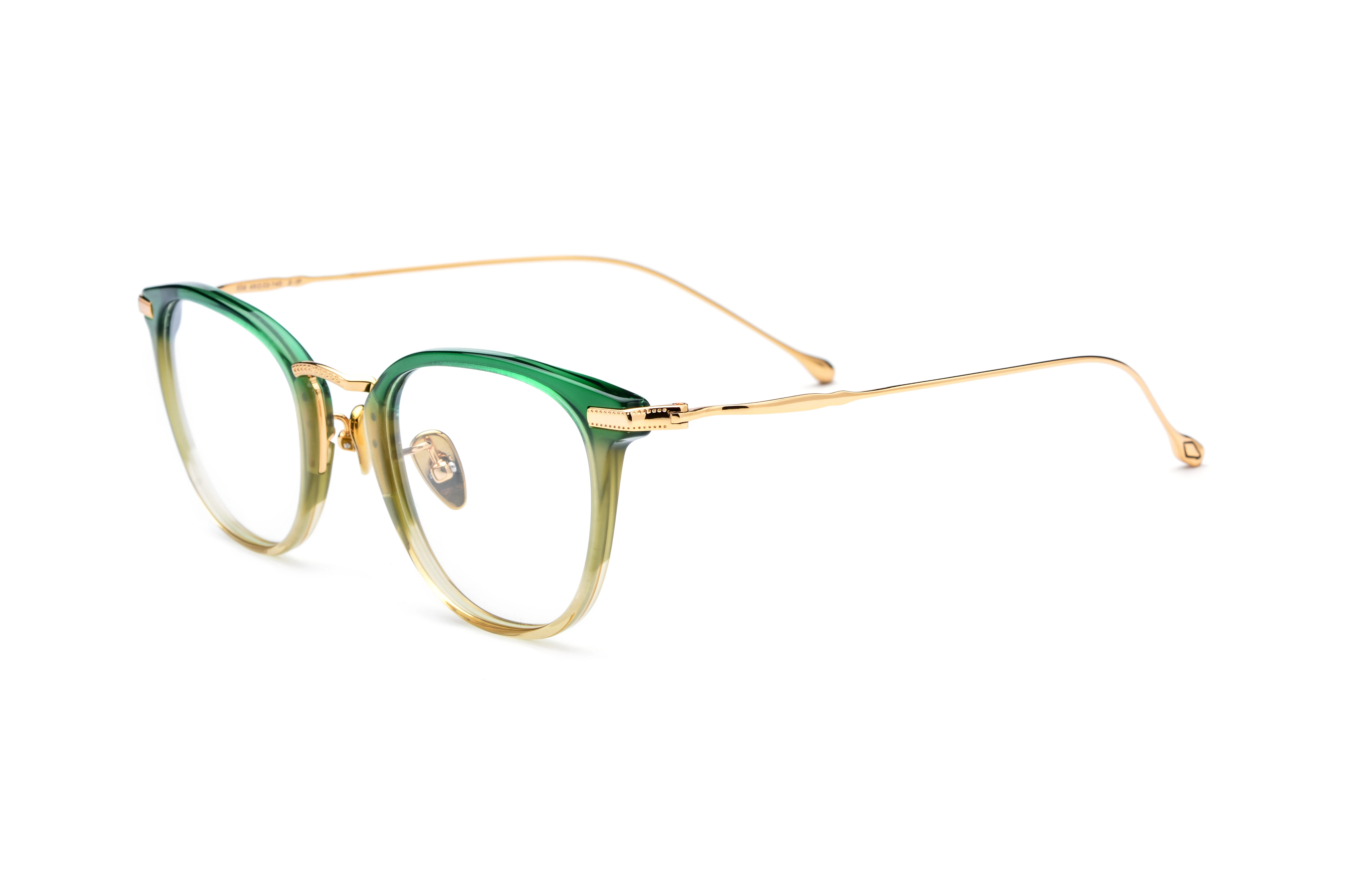 Jheyewear beta titanium temples acetate frame tortoise colorful round classic high end glasses frames