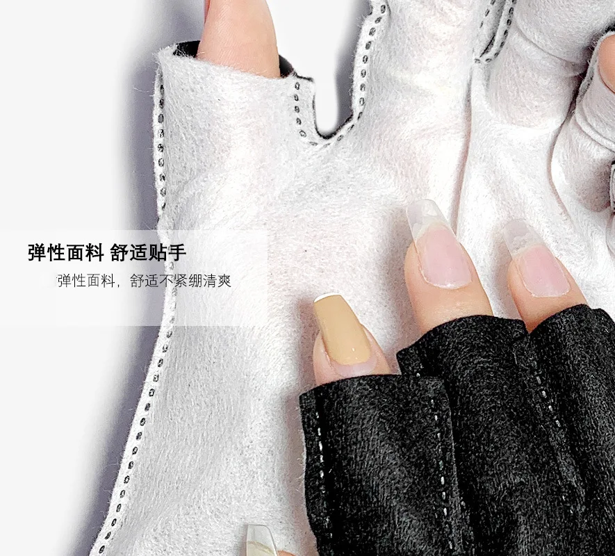 Disposable UV Light Glove for UV Radiation Protect for UV LED Lamp Nail Gel Lacquer Dryer Gloves With Adhesive Tape