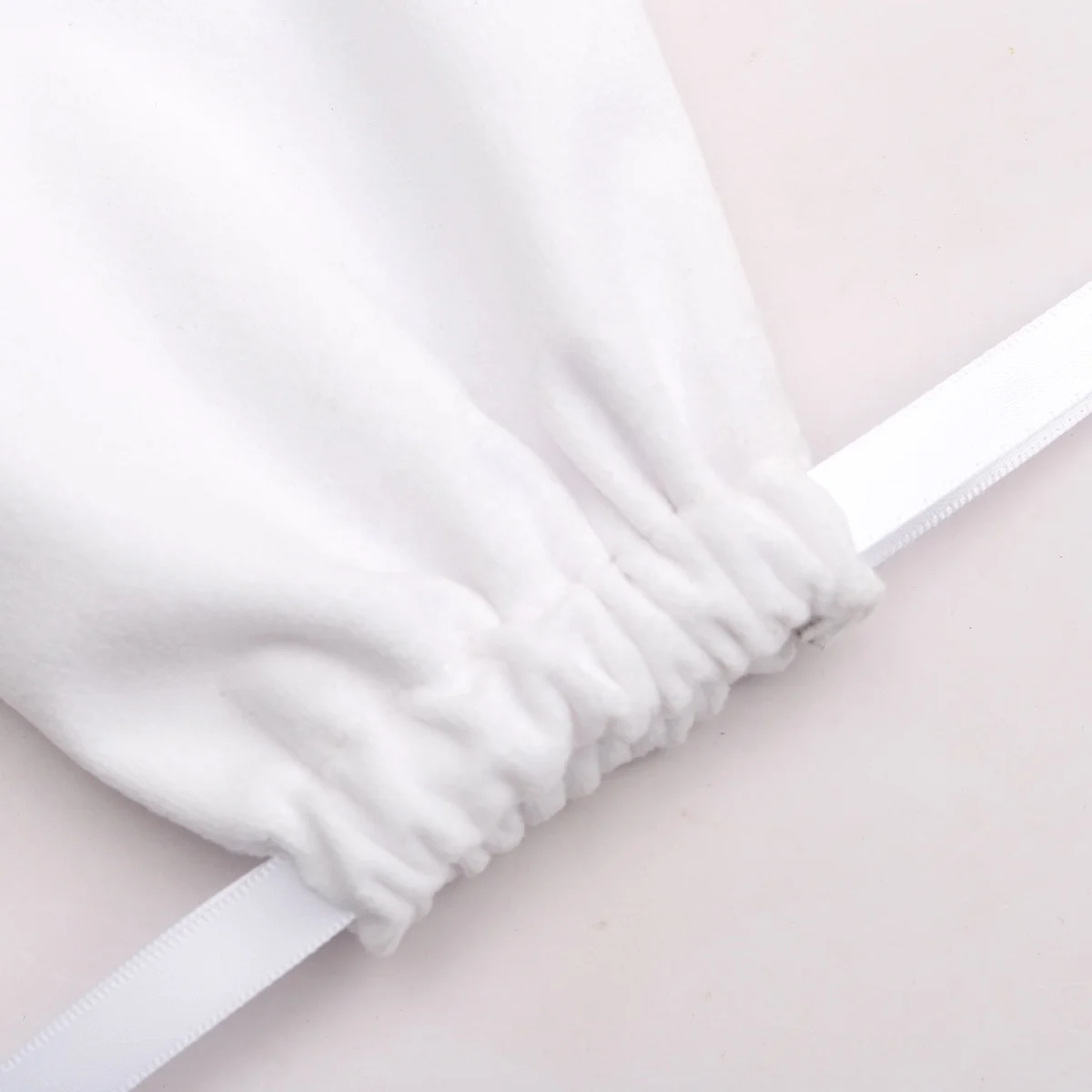 High End White Velvet Gift Drawstring Bag For Shaver Luxury Soft Jewelry Watch Packing Dust Pouch