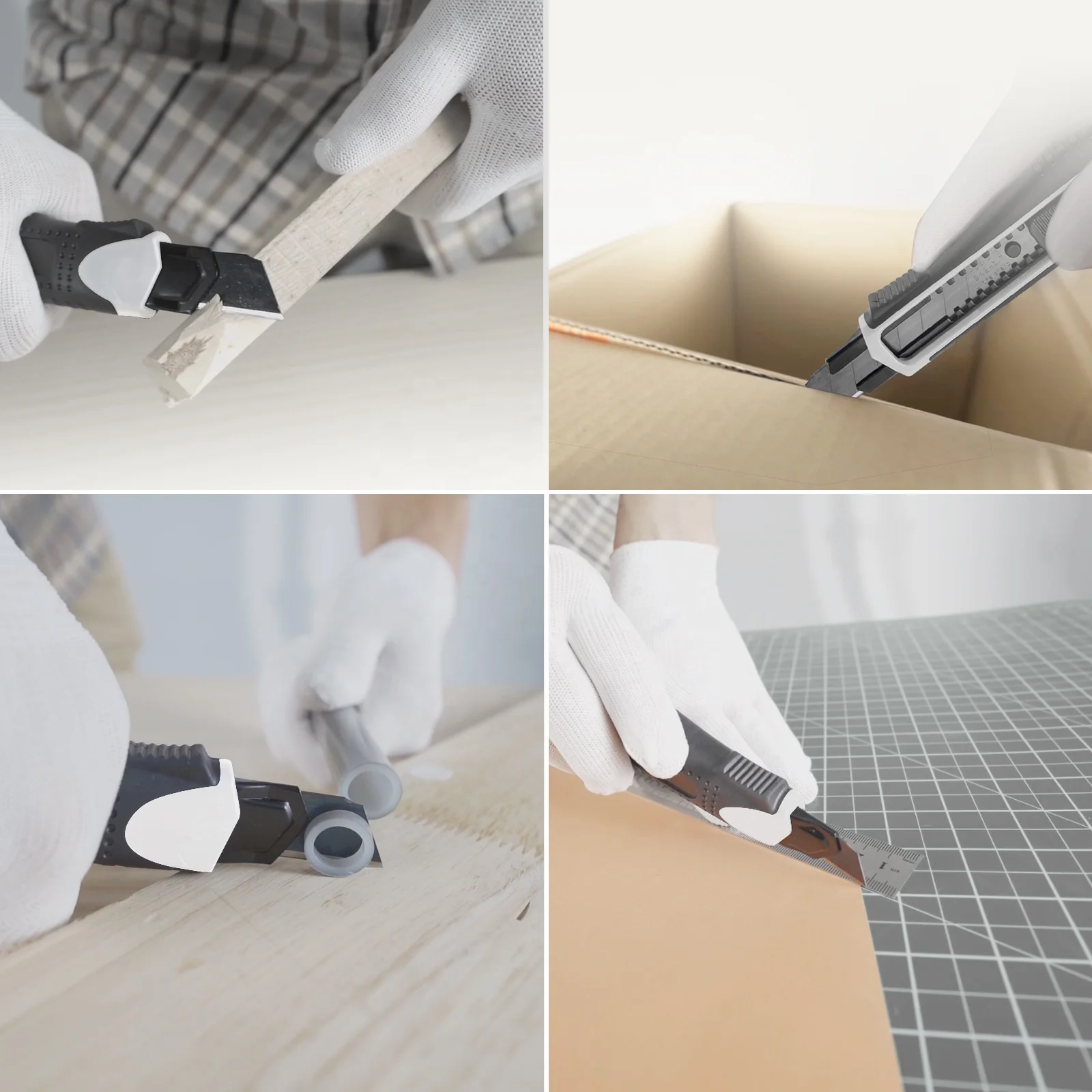 ASSIST Snap Off Heavy Duty 18mm Utility Knife Box Cutter 25kgs Locking force with  SK2 High-Carbon Steel Black Premium