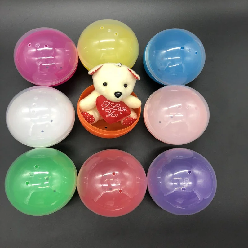 Kids Supplier Wholesale Twisting Ball 100mm Custom Plastic Capsule Vending Capsule Toys Empty Toy Capsules
