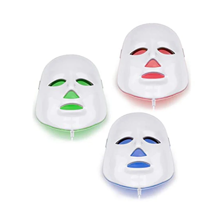 Led Light Therapy Facial Face Mask PDT Infrared Lamp 7 Colors Mask