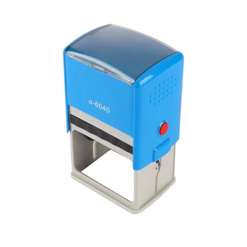 Custom 6040 Adjust Multi Color Plastic Square Blank Self Inking Number Stamp.