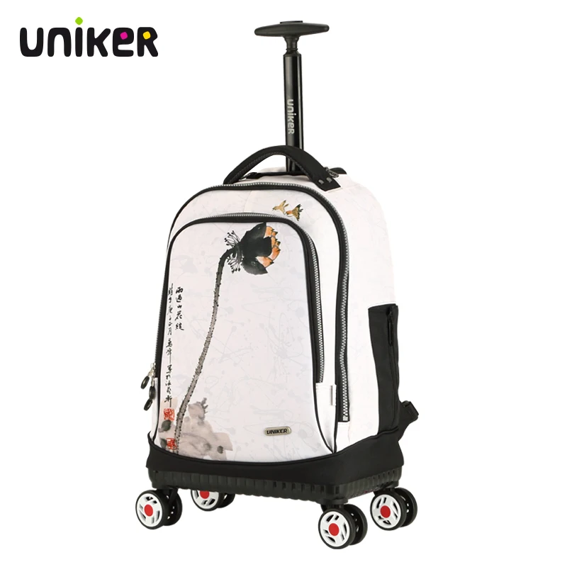 UNIKER Business Laptop Trolley backpack For Ladies