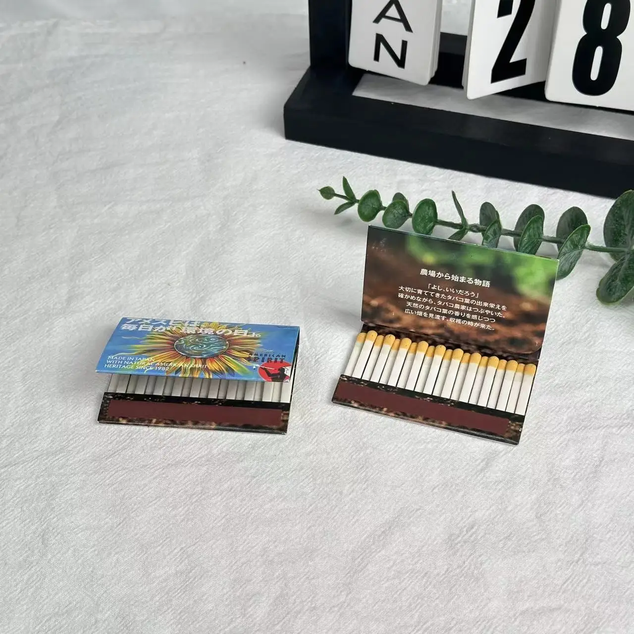 Print logo on Matchsticks Different Matches Tip Colors Design Match for Cigar Boxed Custom Paper Matchbook