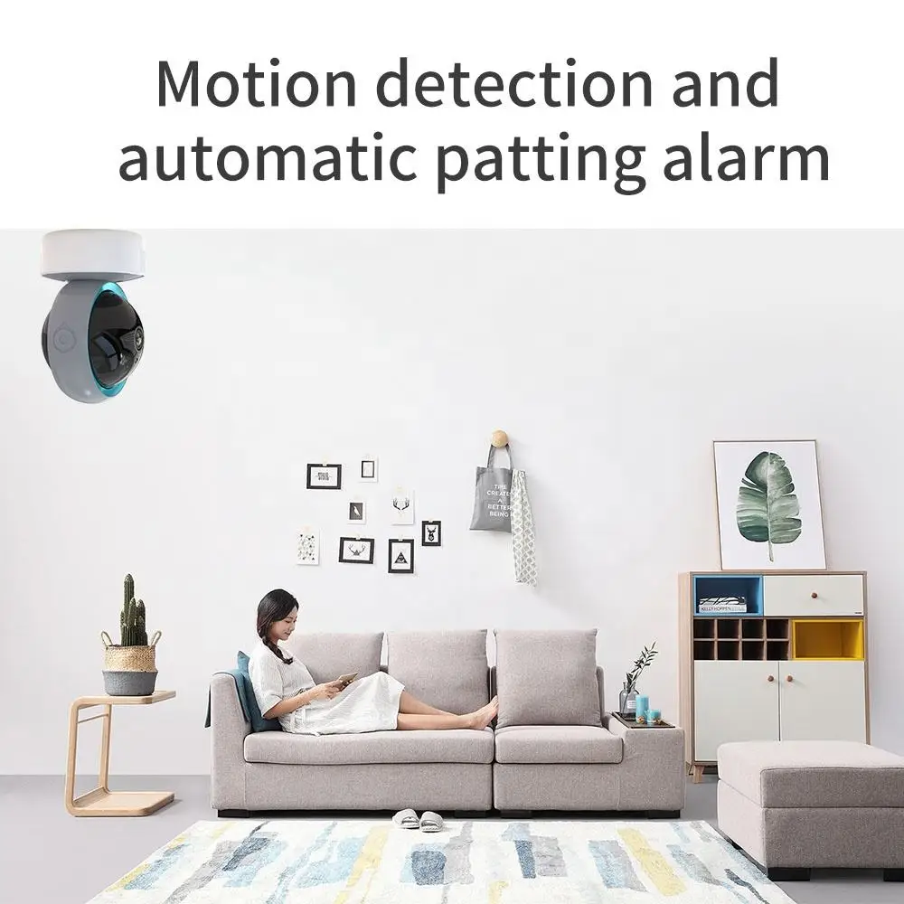 eTsoon 2.0MP HD Night Vision Mobile Phone Remote Monitor Wifi Home Camera Security System Two-way Voice Motion Detection 1080p