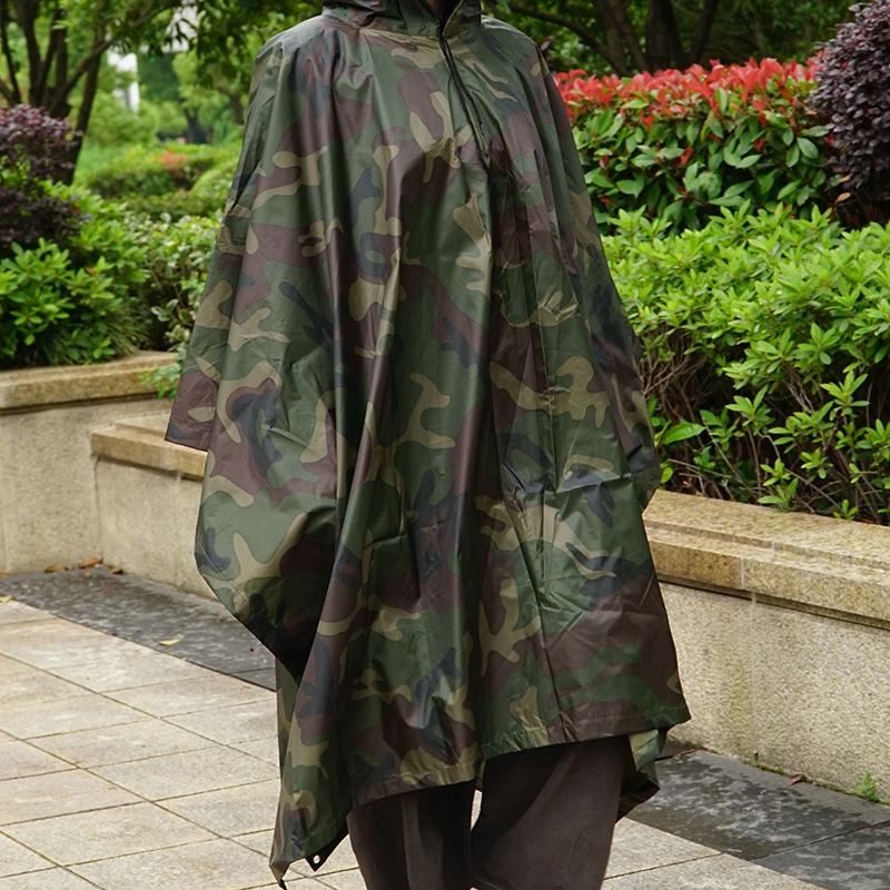 Rainfreem Raincoat camouflage Waterproof Poncho polyester pvc Raincoats