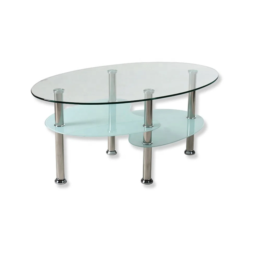 free sample cheap price glass coffee table home furniture