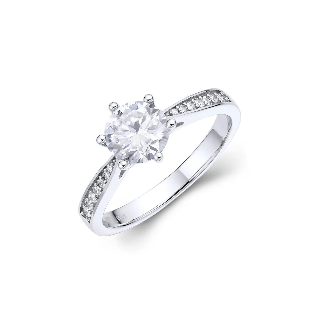 Wholesale Price Certified Ring Round Carat Engagement Ring Women