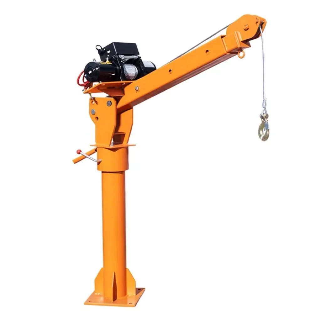 Manufacturer Direct Selling Small 12V mini portable trailer crane