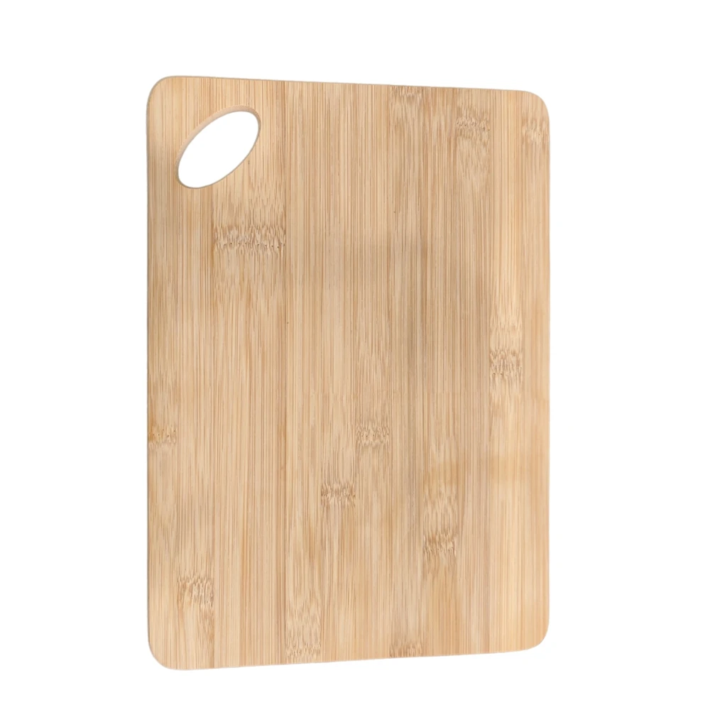 Promotional Bamboo Cutting Board Medium Bamboo with Oval Handle Square Simple chopping Board Custom Cheese Board