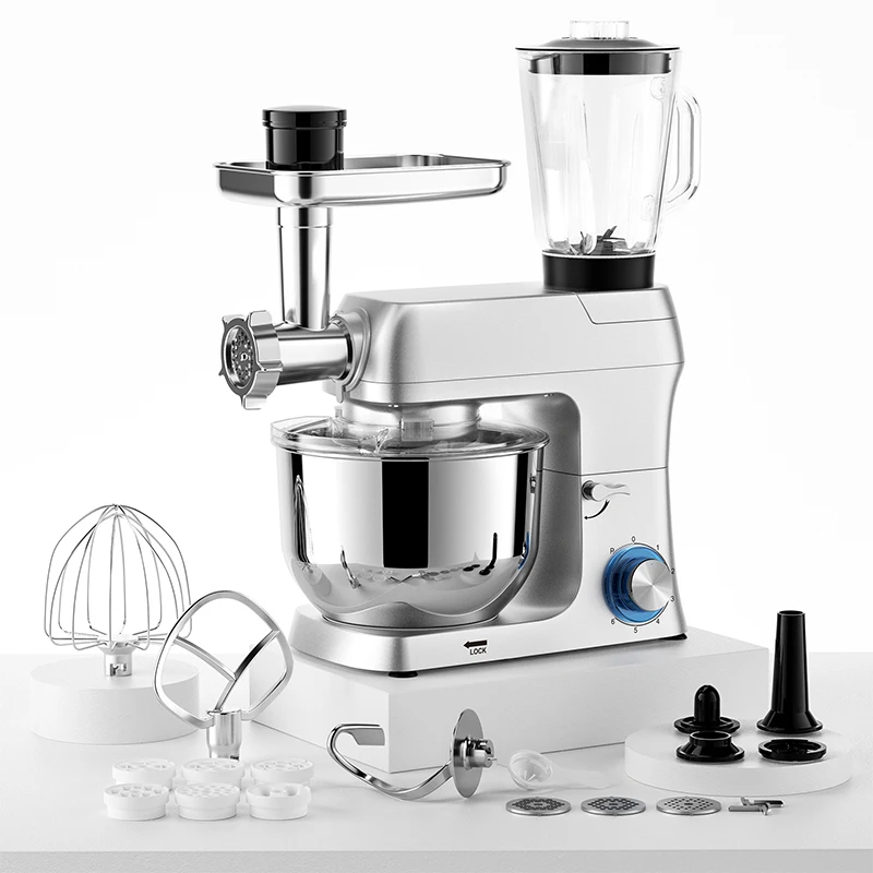 5 in 1 egg flour kneader batidora bakery baking kitchen spiral planetary mixer bread dough cake mixer machine stand food mixer