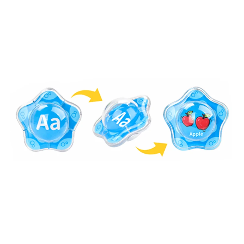 Konig Kids New Item 26 letters Starfish floating Baby Bath Toys Educational Toys For 1 Year Old Baby Toys