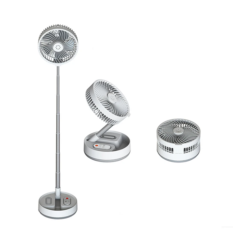 4 Speed Cooling Desktop and Stand  Collapsible Stretch Portable with remote control Rechargeable Battery Fan