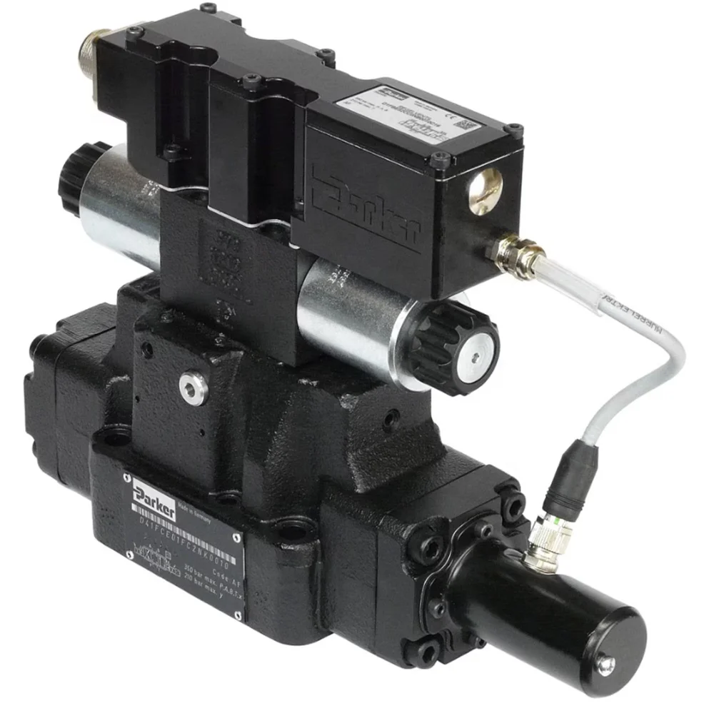 Original Parker Pilot Operated Proportional Directional Control Valve - Series D31FC / D41FC / D91FC / D111FC D41FCB31FCINE70