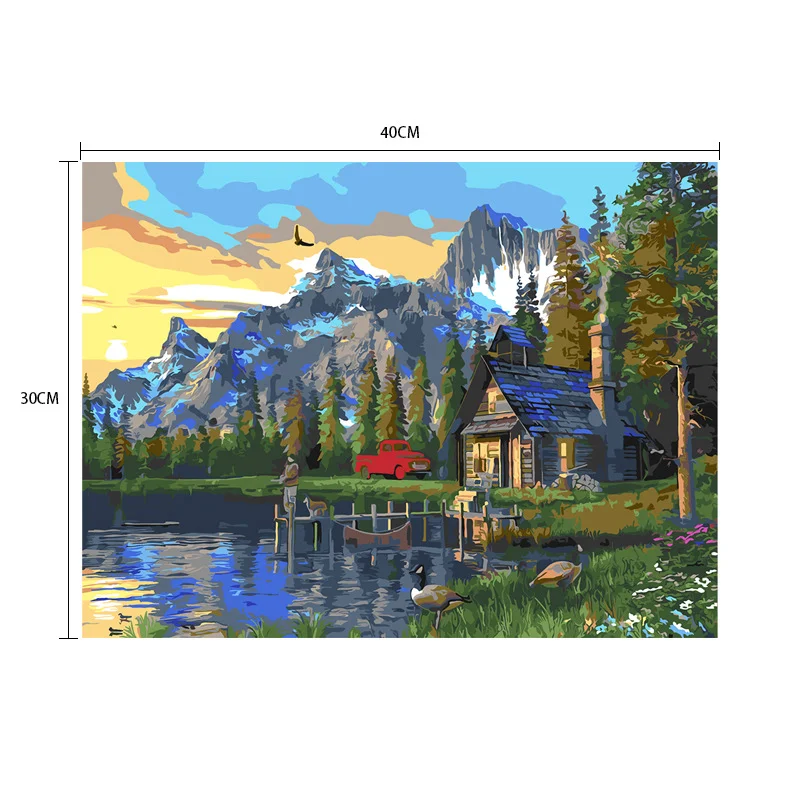 Digital Oil Painting Filling DIY Handmade Customization 40*50cm Painting By Number with variety design