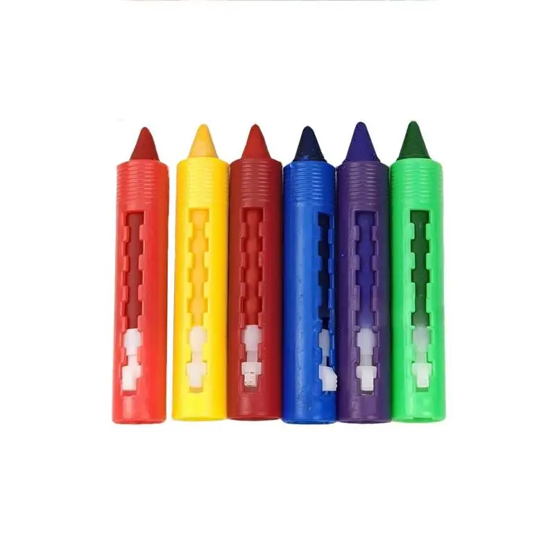 6 Colors Non toxic Erasable  Art Bath Crayons sets For Child Drawing (1600312978508)