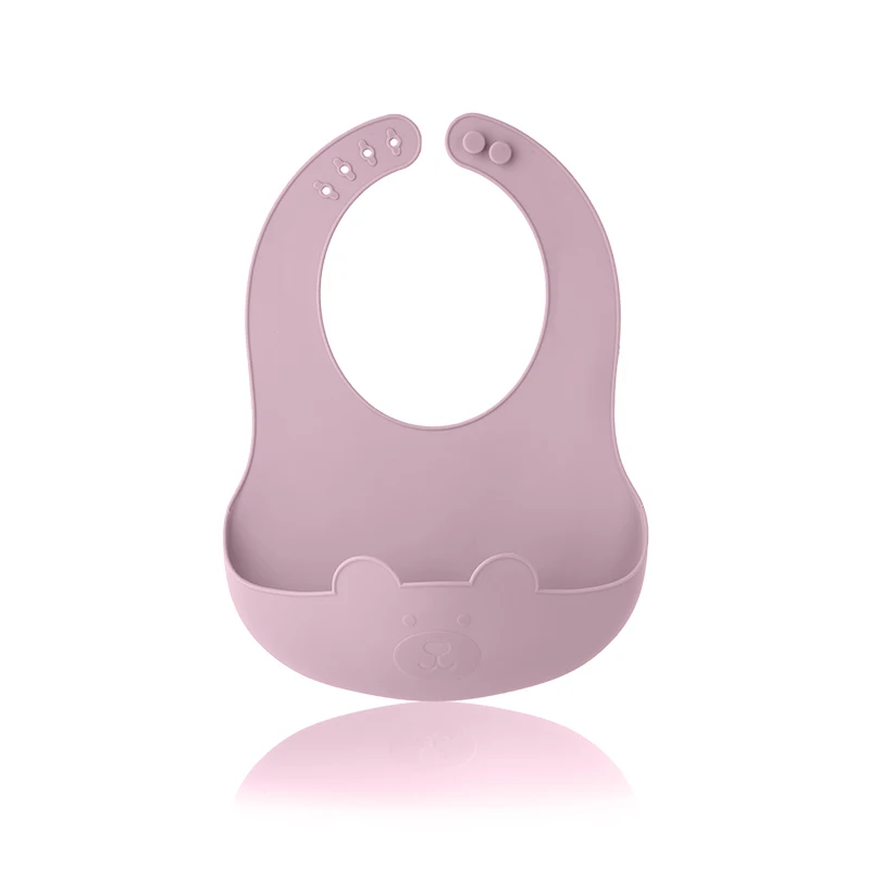 Food Grade Silicone Bib Toddler Selling Reasonable Price Silicone Bib With Snap Newborn Bib