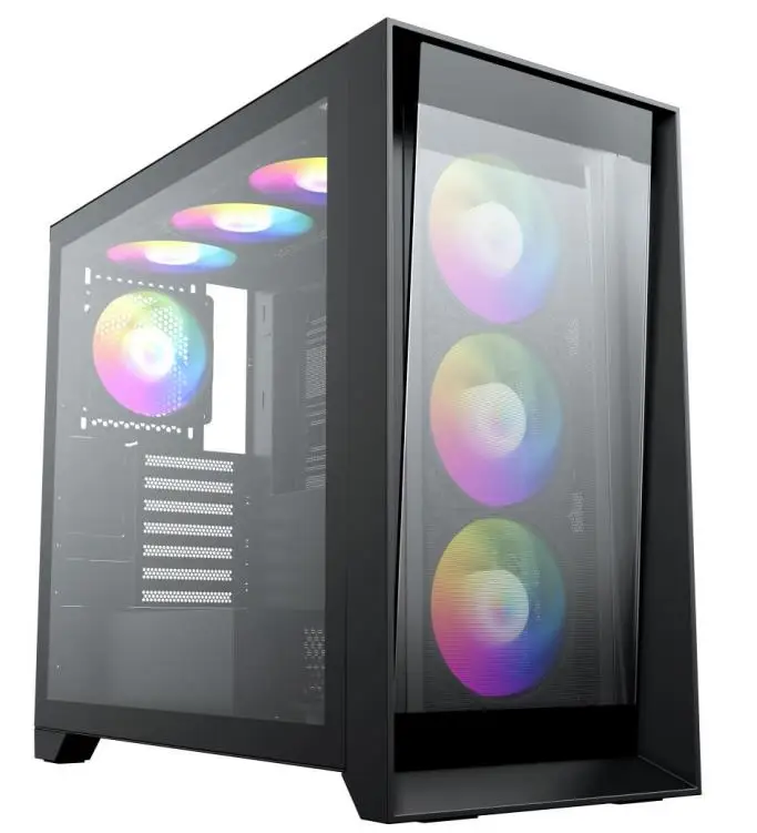 Игровой футляр с 6 сторонами без инструментов для установки топового типа воздушного потока, дизайн, ПК, высококачественный Новый настольный кейс, ПК без коробки, CN;GUA