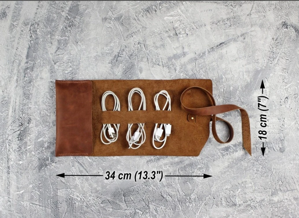 High quality Custom Logo Usb Data Cable New Hot Sale Electronics Accessories Cable Organizer Data Cable Storage Bag