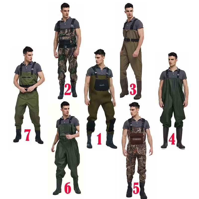 Футболки для мужчин, женщин и детей 5 мм 3 мм водонепроницаемый изготовленные на заказ ПВХ пластика и резины неопрена camo нейлон тела; Обхват груди и бедер Охота прорезиненный комбинезон с сапогами для рыбалки