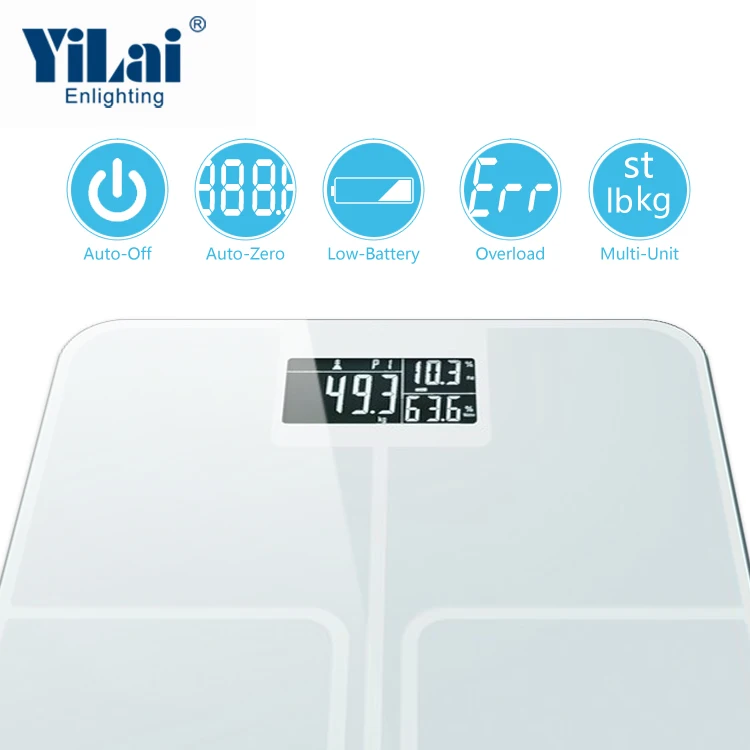 Electronic commercial weighing analyzer body fat smart with free APP weight digital weighing weiging scale industrial