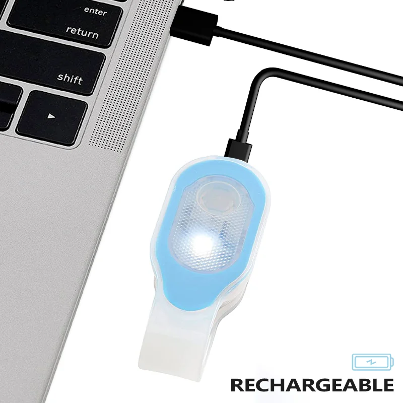 Mini Refrigerator clip Light Magnetic Suction LED Warning Light for Sports Enthusiasts Rechargeable Waterproof
