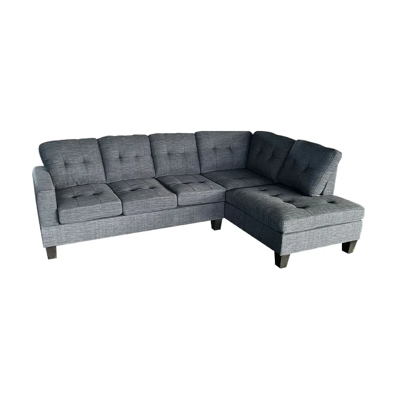 Home Furniture Corner Sofa Comfortable Indoor Sofa L-Shaped Sofa with Storage Chaise USB Port Cup Holders Living room Hotel