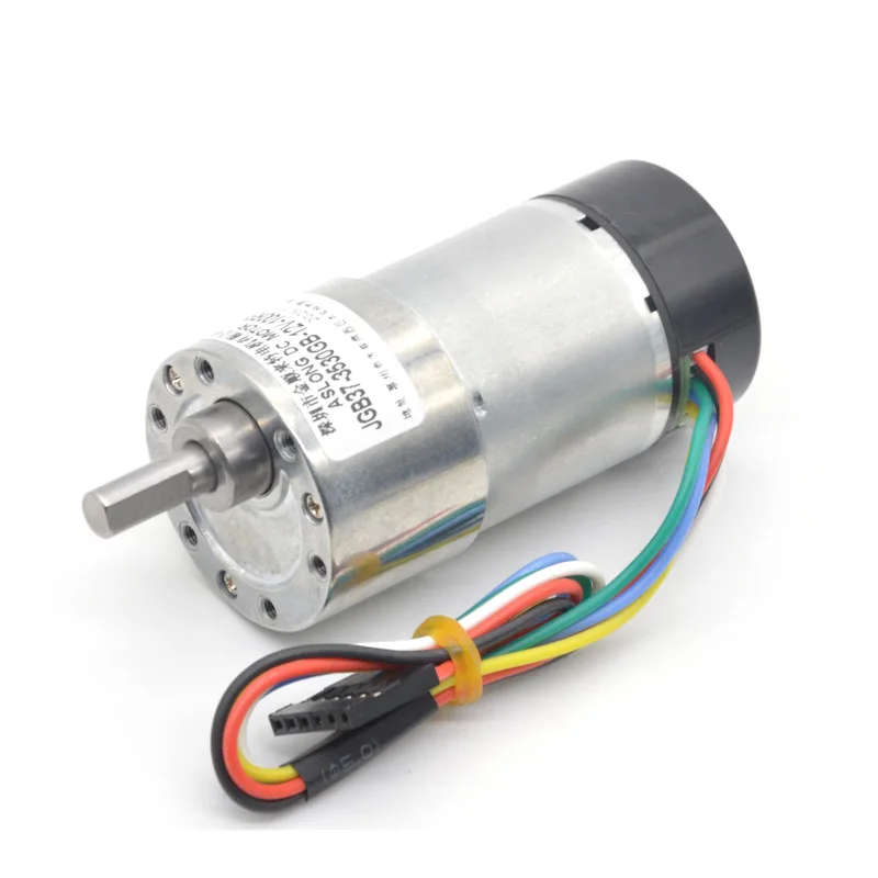 Eccentric shaft output DC motor JGB37-3530GB 12V 37mm high torque micro DC reduction motor with encoder micro motors