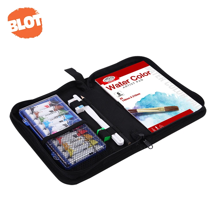 BLOT RST80092 Nylon Case Water Color Artist Pad Paint Drawing Set