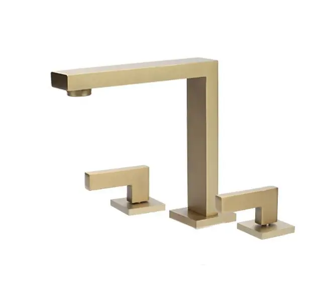 Basin Faucet Mixer Brass Bathroom Basin Faucet Mixer Tap Wash Basin Faucet Brushed Gold