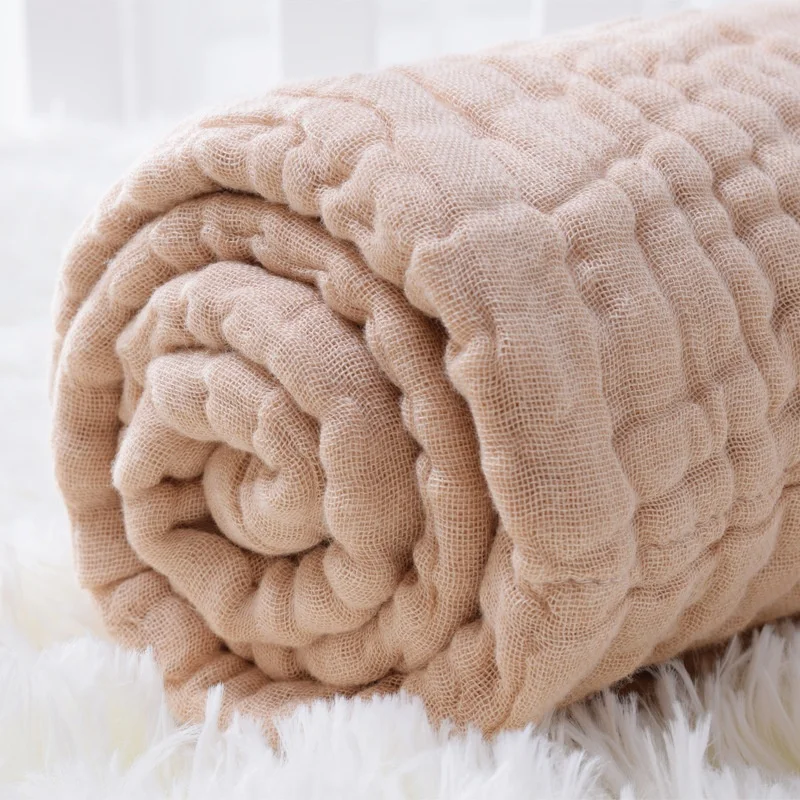 Muslin Baby Bath Towels Set 3 Pack Ultra Soft and Absorbent Baby Towels Infant Toddler Blanket Towel 6-Layer Natural Cotton Towe