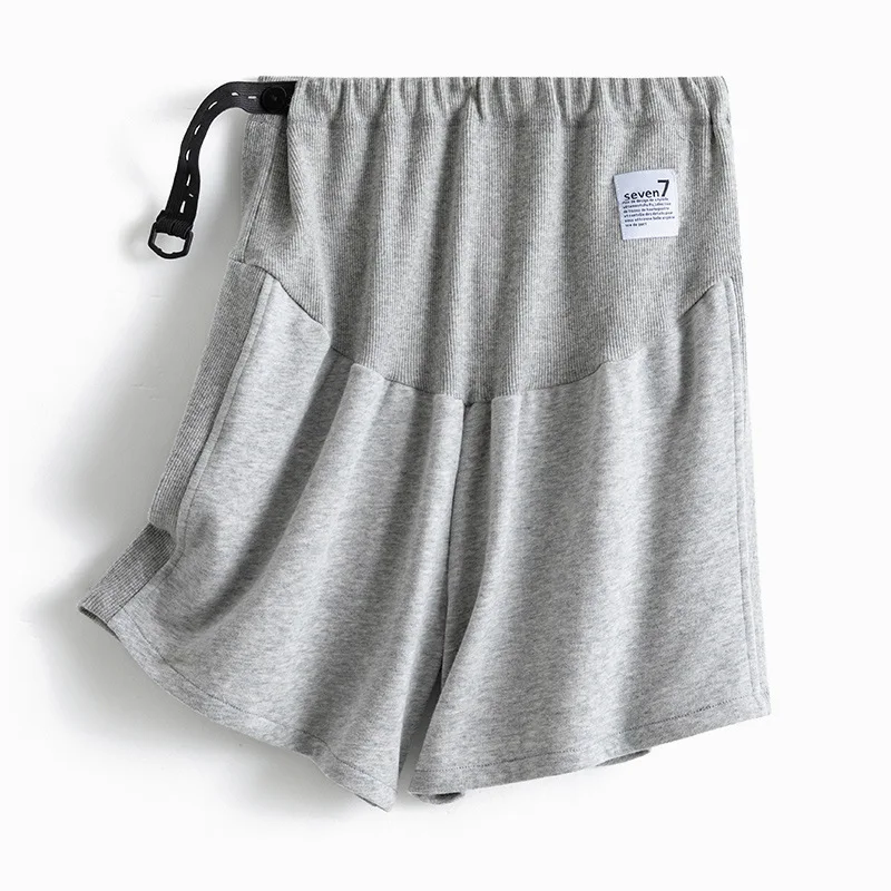 New Side Stitch Thread Cotton Comfortable Skin-friendly Casual Shorts 2021 Maternity Pants Adjustable Spring Summer