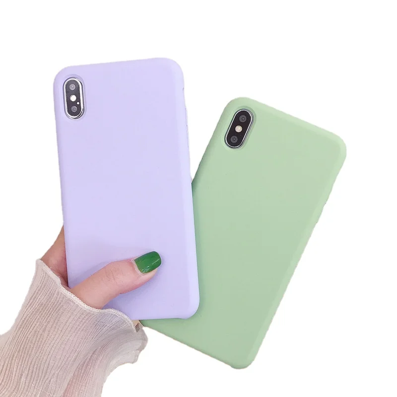 BST Apple 7/8 mobile phone case iphonex/xr/xs/max liquid silicone anti-drop cover protective soft shell