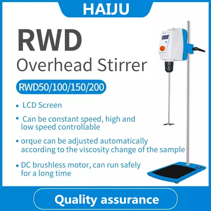 HAIJU LAB 20L 40L 60L 100L LCD Display Laboratory Digital Overhead Powerful Chemical Electric Stirrer