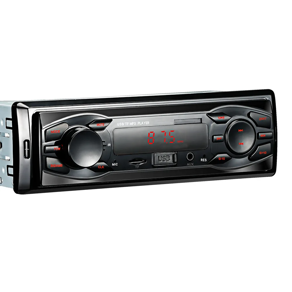 Hot selling 12V single spindle supply car mp3 car player USB card host radio 2109 red light version