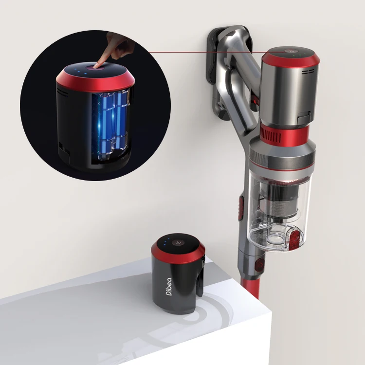 Dibea F20Pro Stick Cordless Vacuum Cleaner 27000PA Powerful for Hard Floor Bed Carpet Pet Hair and Washing