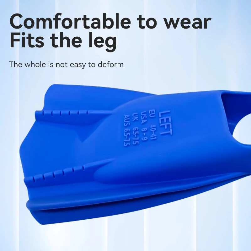 Professional Silicone Swimming Fins Open Heel Wholesale New Custom Logo Kids Surfing Short Fins Adult Training Swim Flipper