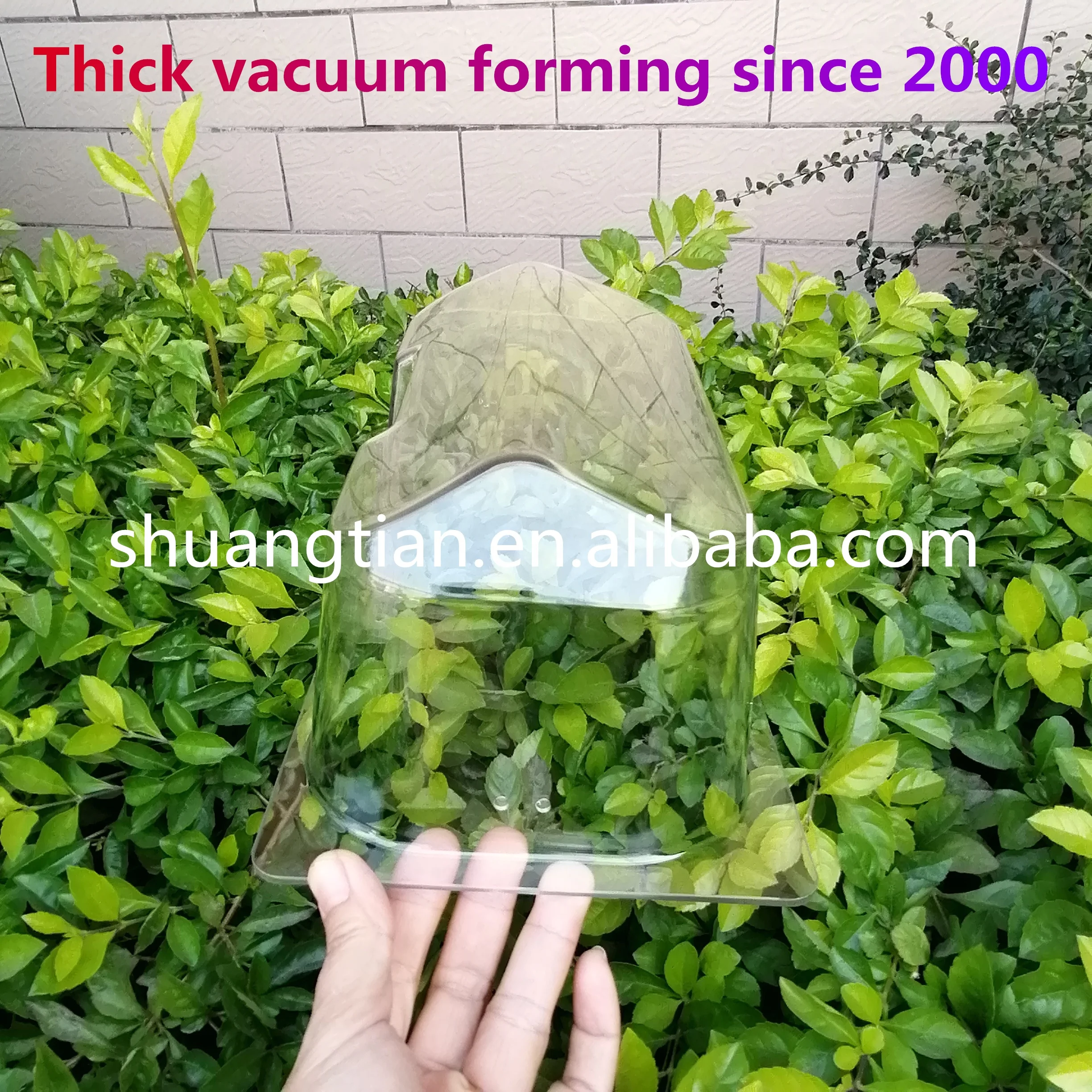 Custom 5mm Thick Clear PC Polycarbonate Vacuum Forming Thermoforming Cover Part For Scientific Instrument