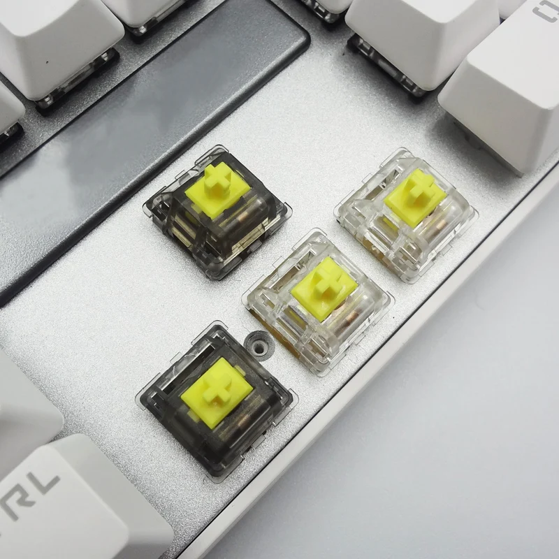 DUROCK Tactile Switch T1 with 67g bottom out force round bump similar Panda Switch for Custom Mechanical Keyboard