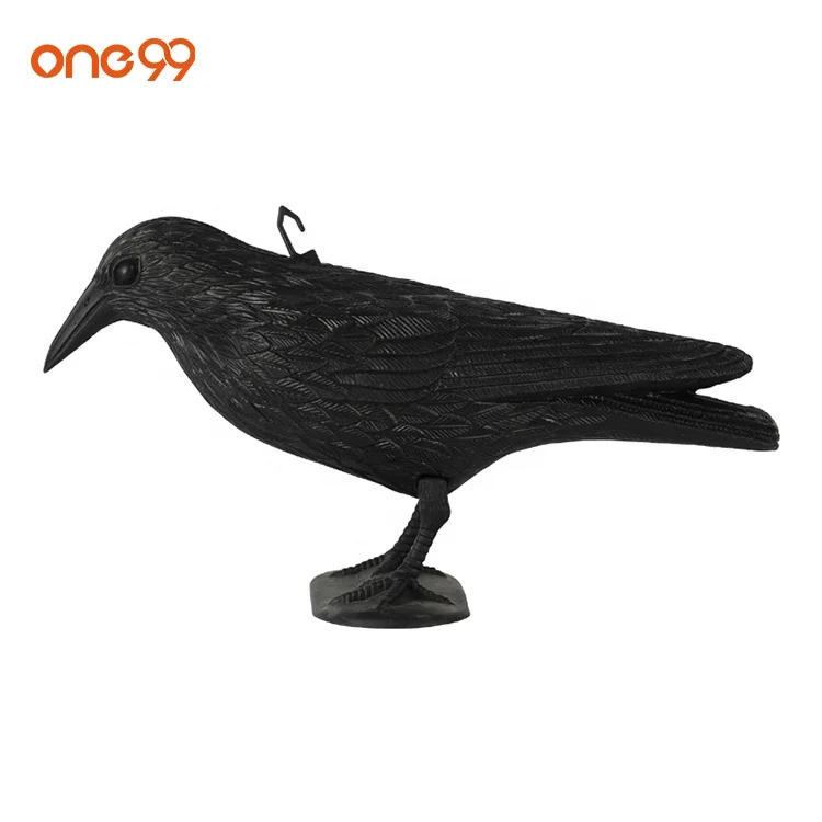one99 plastic crow repeller pest control birds wholesale black crow hunting decoy outdoor custom full body crow bird decoys