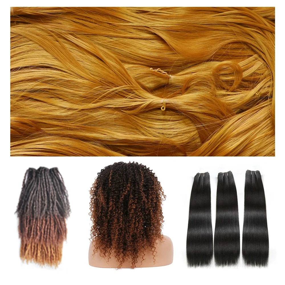 NEW C6 Matte High Temperture Fiber Wholesale Synthetic Hair Extension Fiber High Quality Raw Material Synthetic Hair Fiber