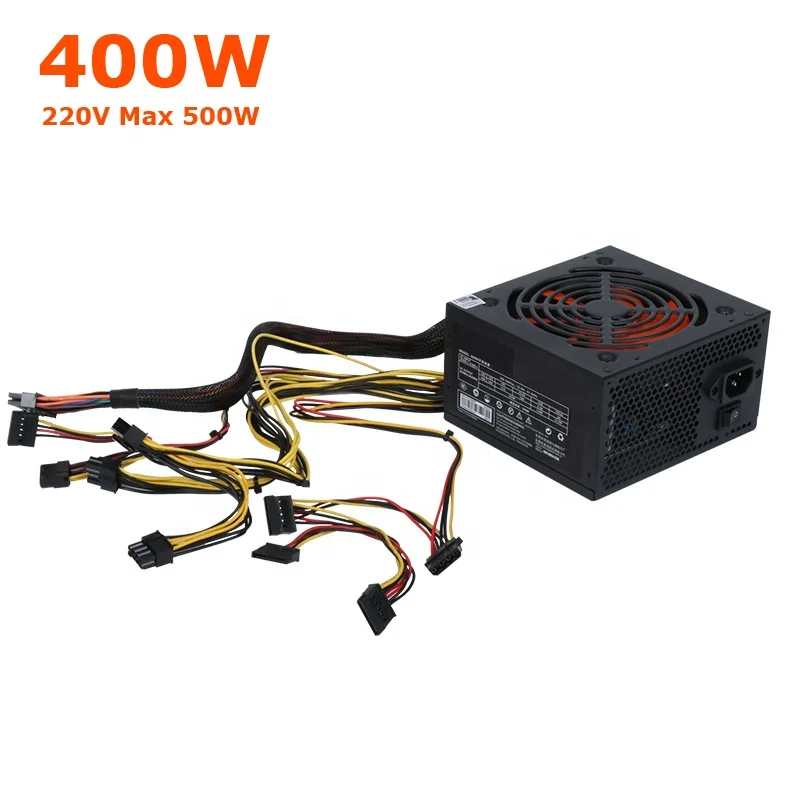 220V PC Power Source 500w Max for Intel AMD 24 Pin 12V ATX PC Fonte 400w Rated GAMESD 400 Pico Psu Power Supply