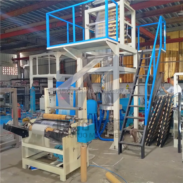 SJ-A50 600 мм LDPE HDPE машина для выдувания пластиковой пленки с рельефным роликом
