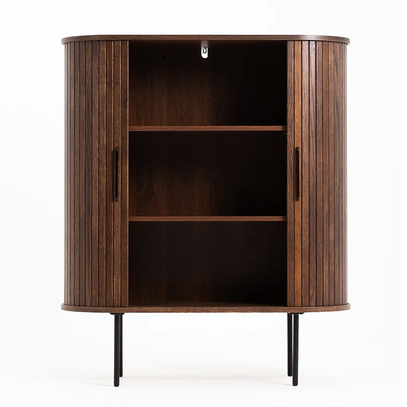 Custom Wooden Dining Room Furniture Modern Antique Buffet Cabinet Sideboard With Sliding Door