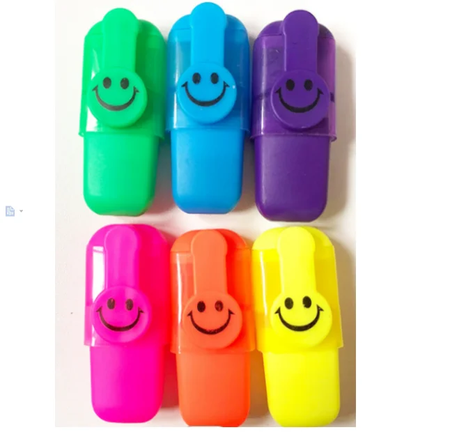 New Design Promotion Mini Cute shaped Highlighter Pen Markers for Kids Gift